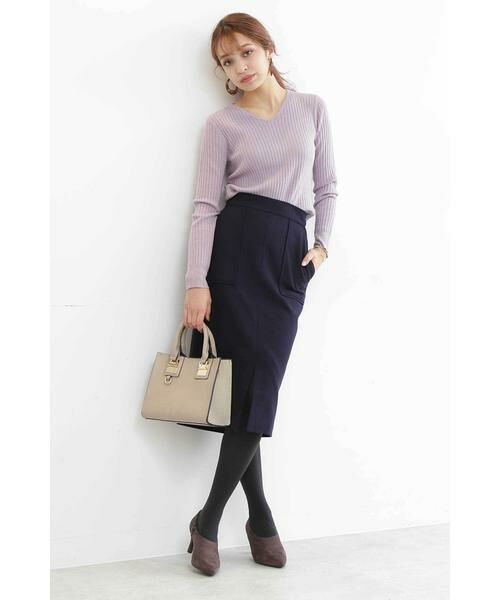 ＊＊N.Natural Beauty Basic / エヌ ナチュラルビューティーベーシック ニット・セーター | ウールベーシックⅢVネックリブニット | 詳細25