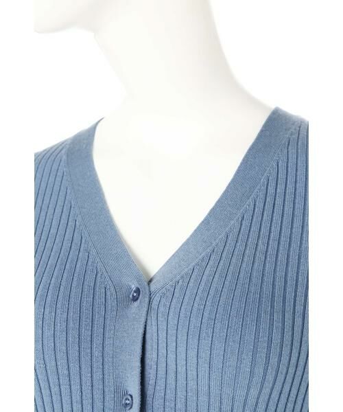 ＊＊N.Natural Beauty Basic / エヌ ナチュラルビューティーベーシック カーディガン・ボレロ | Vネックリブカーディガン | 詳細10
