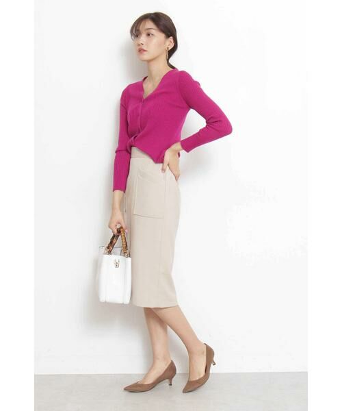 ＊＊N.Natural Beauty Basic / エヌ ナチュラルビューティーベーシック カーディガン・ボレロ | Vネックリブカーディガン | 詳細17