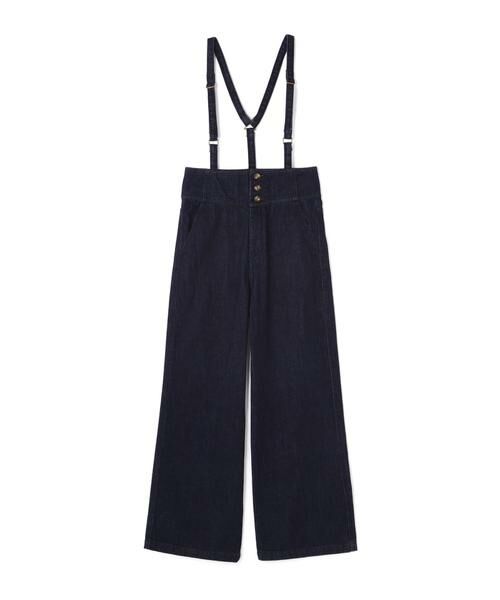 ＊＊N.Natural Beauty Basic / エヌ ナチュラルビューティーベーシック パンツ | サスペンダー付ハイウエストワイドデニムパンツ | 詳細1