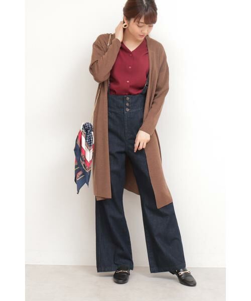 ＊＊N.Natural Beauty Basic / エヌ ナチュラルビューティーベーシック パンツ | サスペンダー付ハイウエストワイドデニムパンツ | 詳細15