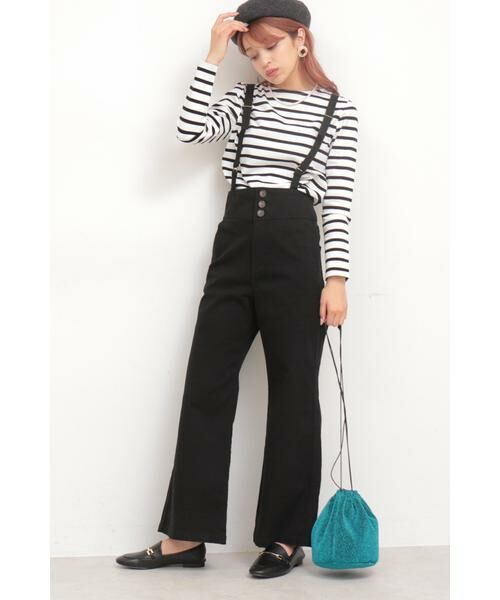 ＊＊N.Natural Beauty Basic / エヌ ナチュラルビューティーベーシック パンツ | サスペンダー付ハイウエストワイドデニムパンツ | 詳細17