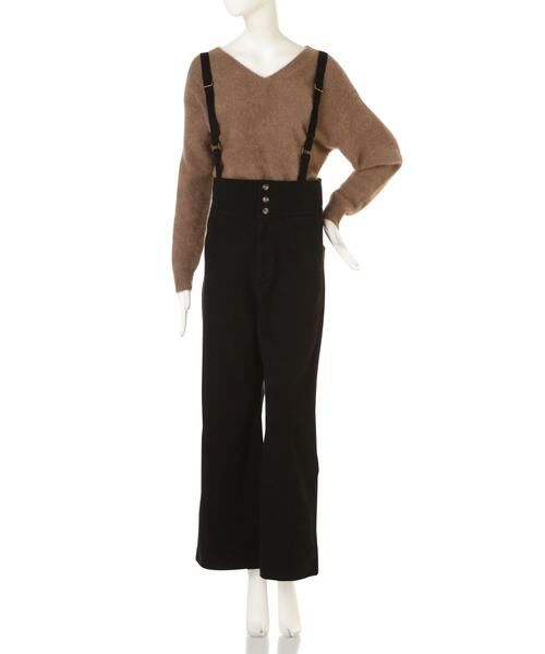 ＊＊N.Natural Beauty Basic / エヌ ナチュラルビューティーベーシック パンツ | サスペンダー付ハイウエストワイドデニムパンツ | 詳細19