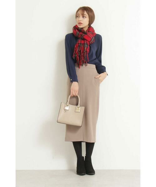 ＊＊N.Natural Beauty Basic / エヌ ナチュラルビューティーベーシック シャツ・ブラウス | Ｖネックパーツ付とろみブラウス | 詳細2