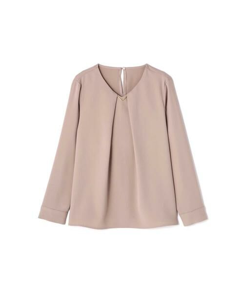 ＊＊N.Natural Beauty Basic / エヌ ナチュラルビューティーベーシック シャツ・ブラウス | Ｖネックパーツ付とろみブラウス | 詳細6