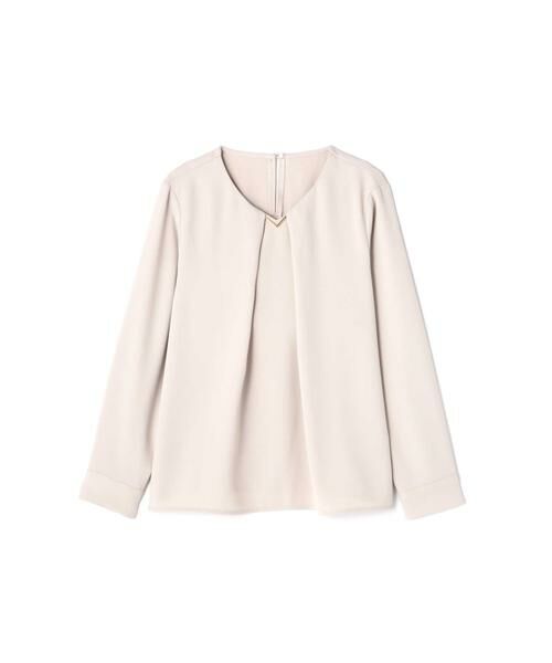 ＊＊N.Natural Beauty Basic / エヌ ナチュラルビューティーベーシック シャツ・ブラウス | Ｖネックパーツ付とろみブラウス | 詳細11