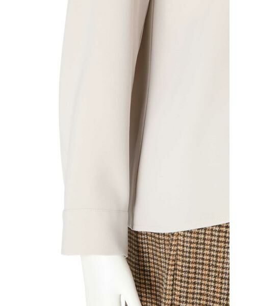 ＊＊N.Natural Beauty Basic / エヌ ナチュラルビューティーベーシック シャツ・ブラウス | Ｖネックパーツ付とろみブラウス | 詳細20