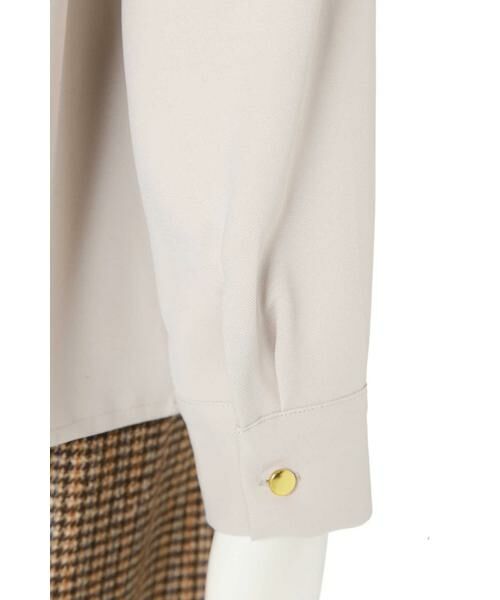 ＊＊N.Natural Beauty Basic / エヌ ナチュラルビューティーベーシック シャツ・ブラウス | Ｖネックパーツ付とろみブラウス | 詳細22