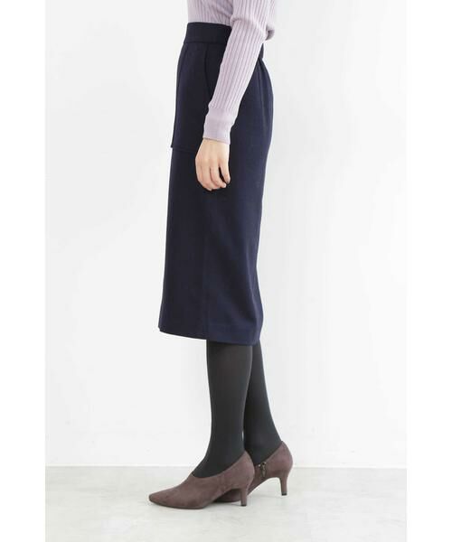 ＊＊N.Natural Beauty Basic / エヌ ナチュラルビューティーベーシック スカート | ウールサキソニーフロントスリットスカート | 詳細13