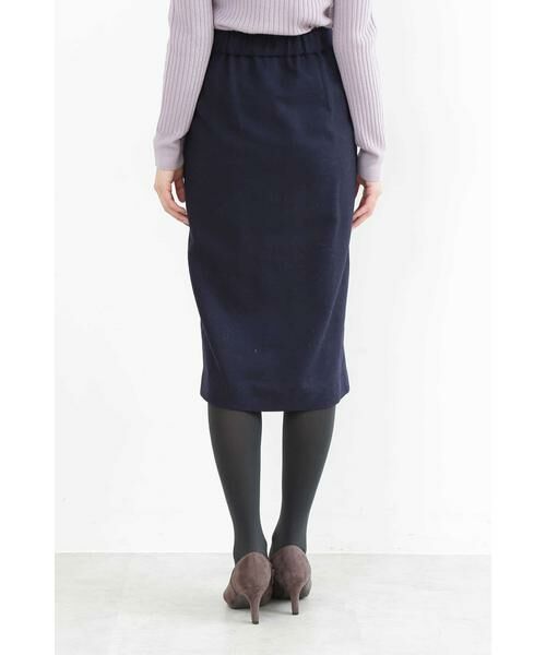 ＊＊N.Natural Beauty Basic / エヌ ナチュラルビューティーベーシック スカート | ウールサキソニーフロントスリットスカート | 詳細14