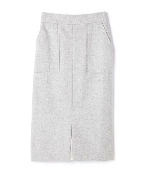 ＊＊N.Natural Beauty Basic / エヌ ナチュラルビューティーベーシック スカート | ウールサキソニーフロントスリットスカート | 詳細17