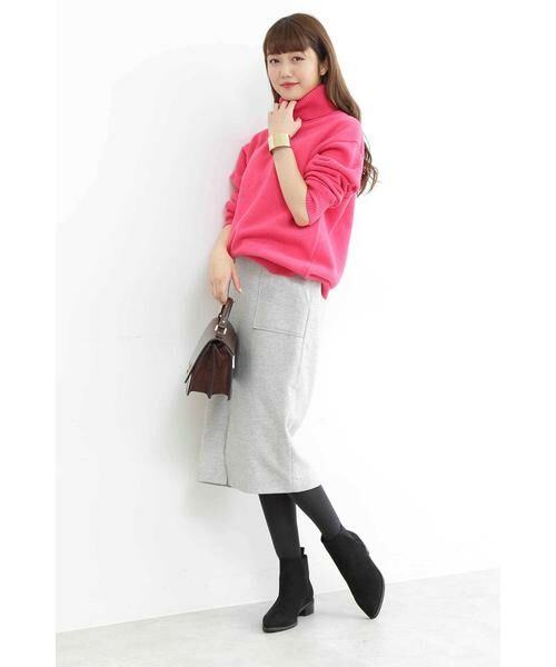 ＊＊N.Natural Beauty Basic / エヌ ナチュラルビューティーベーシック スカート | ウールサキソニーフロントスリットスカート | 詳細19