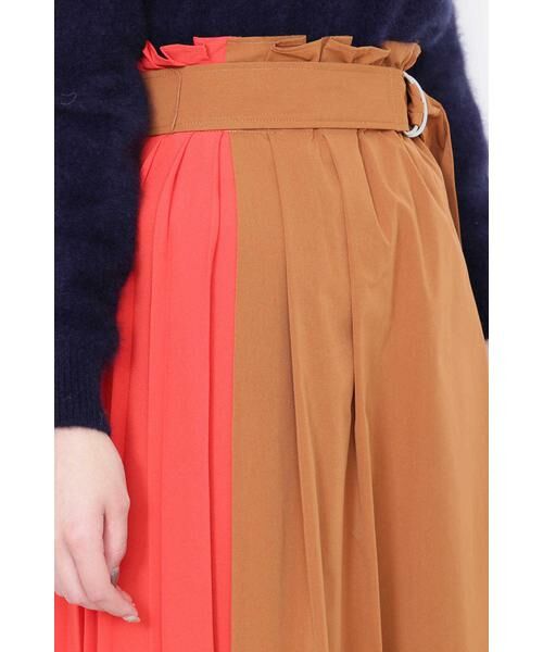 ＊＊N.Natural Beauty Basic / エヌ ナチュラルビューティーベーシック スカート | バイカラープリーツスカート | 詳細10