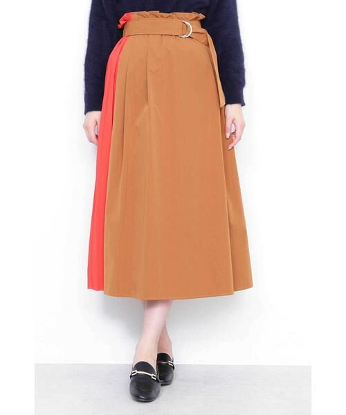 ＊＊N.Natural Beauty Basic / エヌ ナチュラルビューティーベーシック スカート | バイカラープリーツスカート | 詳細7