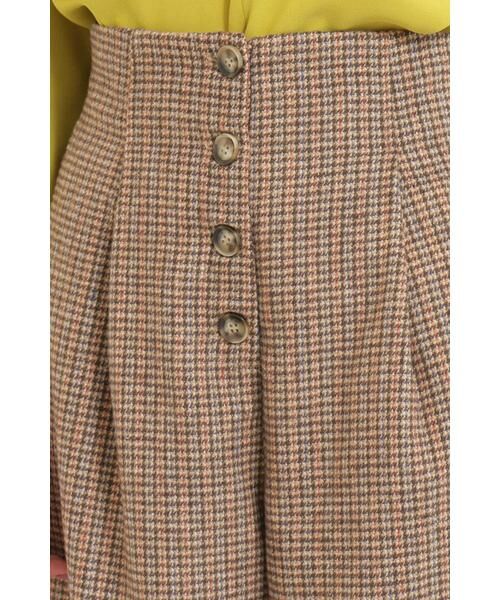 ＊＊N.Natural Beauty Basic / エヌ ナチュラルビューティーベーシック パンツ | チェックフロントボタンワイドパンツ | 詳細9