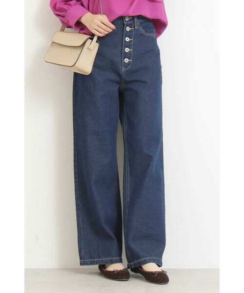 ＊＊N.Natural Beauty Basic / エヌ ナチュラルビューティーベーシック パンツ | ボタンフライデニムパンツ（ワンウォッシュ）