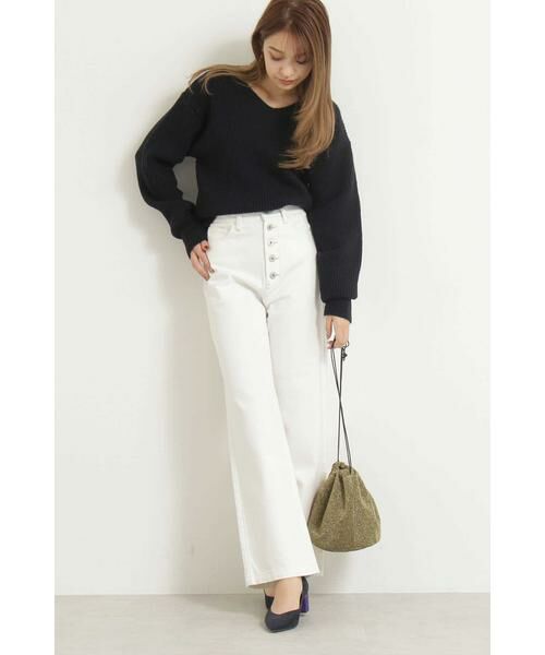 ＊＊N.Natural Beauty Basic / エヌ ナチュラルビューティーベーシック パンツ | ボタンフライデニムパンツ | 詳細15