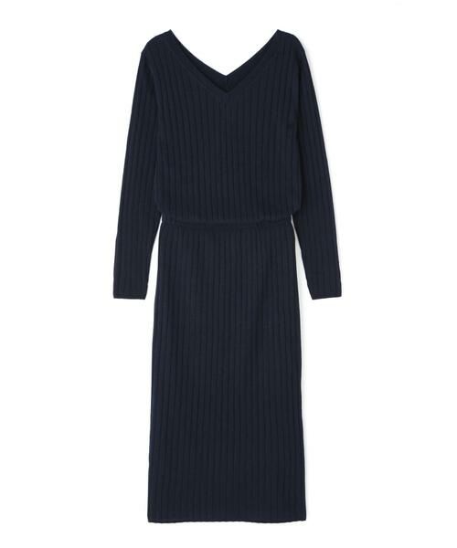 ＊＊N.Natural Beauty Basic / エヌ ナチュラルビューティーベーシック ワンピース | ウールブラウジングリブニットワンピース | 詳細6