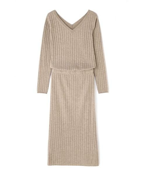 ＊＊N.Natural Beauty Basic / エヌ ナチュラルビューティーベーシック ワンピース | ウールブラウジングリブニットワンピース | 詳細15