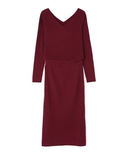 ＊＊N.Natural Beauty Basic / エヌ ナチュラルビューティーベーシック ワンピース | ウールブラウジングリブニットワンピース | 詳細20