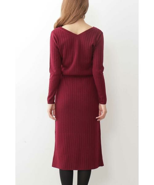 ＊＊N.Natural Beauty Basic / エヌ ナチュラルビューティーベーシック ワンピース | ウールブラウジングリブニットワンピース | 詳細29