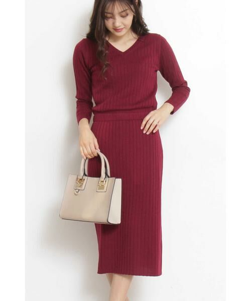 ＊＊N.Natural Beauty Basic / エヌ ナチュラルビューティーベーシック ワンピース | ウールブラウジングリブニットワンピース | 詳細22