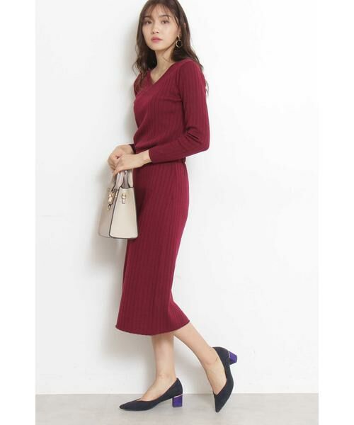 ＊＊N.Natural Beauty Basic / エヌ ナチュラルビューティーベーシック ワンピース | ウールブラウジングリブニットワンピース | 詳細25
