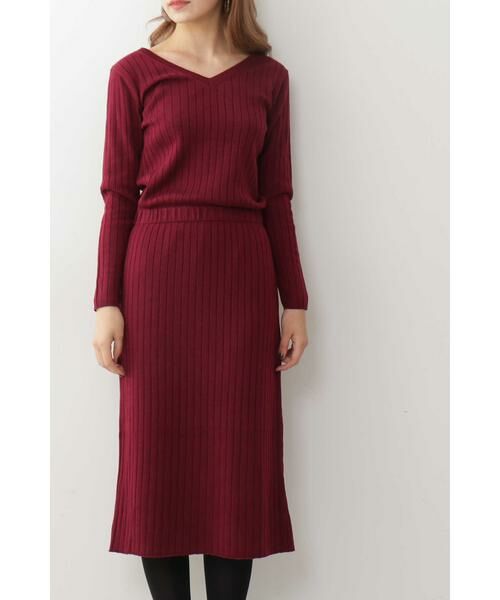 ＊＊N.Natural Beauty Basic / エヌ ナチュラルビューティーベーシック ワンピース | ウールブラウジングリブニットワンピース | 詳細27