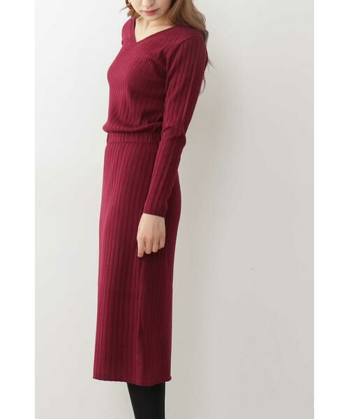 ＊＊N.Natural Beauty Basic / エヌ ナチュラルビューティーベーシック ワンピース | ウールブラウジングリブニットワンピース | 詳細28