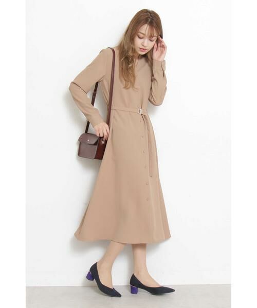 ＊＊N.Natural Beauty Basic / エヌ ナチュラルビューティーベーシック ワンピース | Aラインミモレタイトベルトワンピース | 詳細20