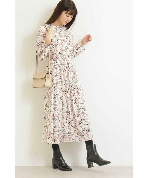 ＊＊N.Natural Beauty Basic / エヌ ナチュラルビューティーベーシック ワンピース | サーキュラーフラワーマキシワンピース | 詳細2