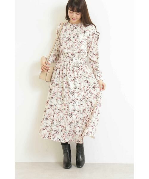 ＊＊N.Natural Beauty Basic / エヌ ナチュラルビューティーベーシック ワンピース | サーキュラーフラワーマキシワンピース | 詳細3