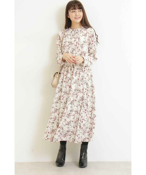 ＊＊N.Natural Beauty Basic / エヌ ナチュラルビューティーベーシック ワンピース | サーキュラーフラワーマキシワンピース | 詳細4