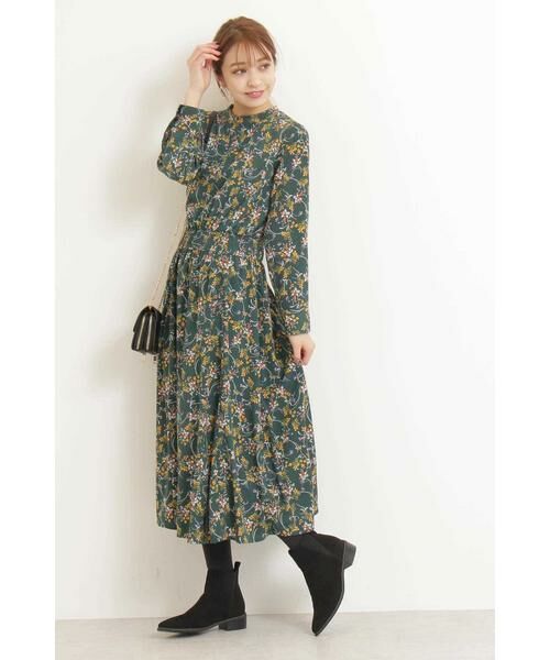 ＊＊N.Natural Beauty Basic / エヌ ナチュラルビューティーベーシック ワンピース | サーキュラーフラワーマキシワンピース | 詳細7