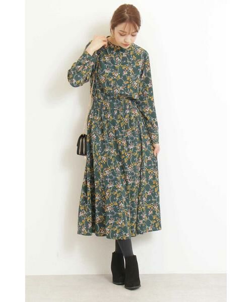 ＊＊N.Natural Beauty Basic / エヌ ナチュラルビューティーベーシック ワンピース | サーキュラーフラワーマキシワンピース | 詳細9