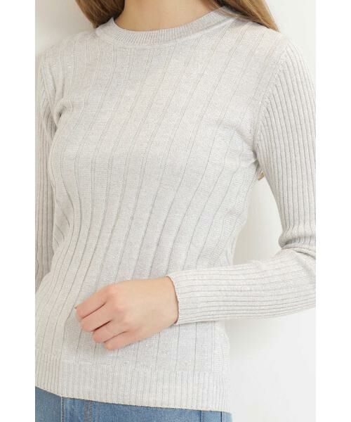 ＊＊N.Natural Beauty Basic / エヌ ナチュラルビューティーベーシック ニット・セーター | ラメプレーティングリブニット | 詳細15