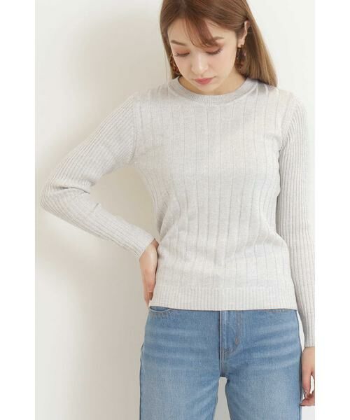 ＊＊N.Natural Beauty Basic / エヌ ナチュラルビューティーベーシック ニット・セーター | ラメプレーティングリブニット | 詳細12