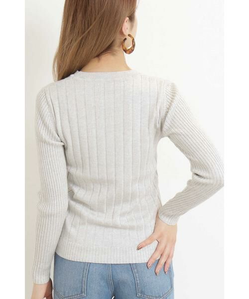 ＊＊N.Natural Beauty Basic / エヌ ナチュラルビューティーベーシック ニット・セーター | ラメプレーティングリブニット | 詳細14