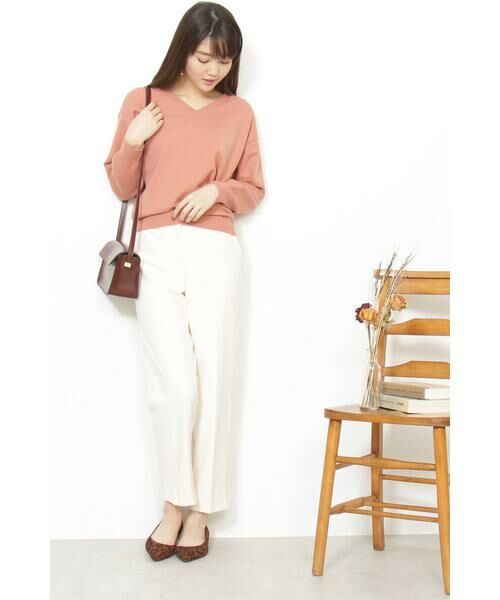 ＊＊N.Natural Beauty Basic / エヌ ナチュラルビューティーベーシック ニット・セーター | ハイゲージVネックニット | 詳細2