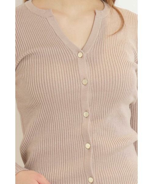 ＊＊N.Natural Beauty Basic / エヌ ナチュラルビューティーベーシック カーディガン・ボレロ | キーネックリブニット | 詳細15