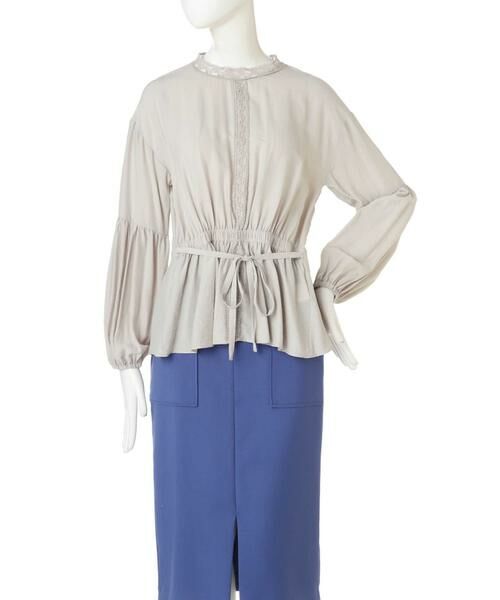 ＊＊N.Natural Beauty Basic / エヌ ナチュラルビューティーベーシック シャツ・ブラウス | ボリュームスリーブハイネックブラウス | 詳細12