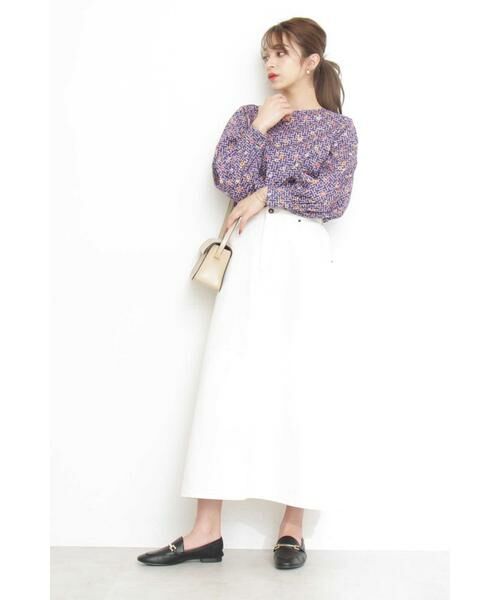 ＊＊N.Natural Beauty Basic / エヌ ナチュラルビューティーベーシック シャツ・ブラウス | 《Liberty Print》Pagoda ブラウス | 詳細3