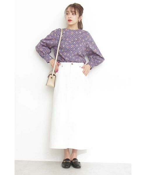 ＊＊N.Natural Beauty Basic / エヌ ナチュラルビューティーベーシック シャツ・ブラウス | 《Liberty Print》Pagoda ブラウス | 詳細4