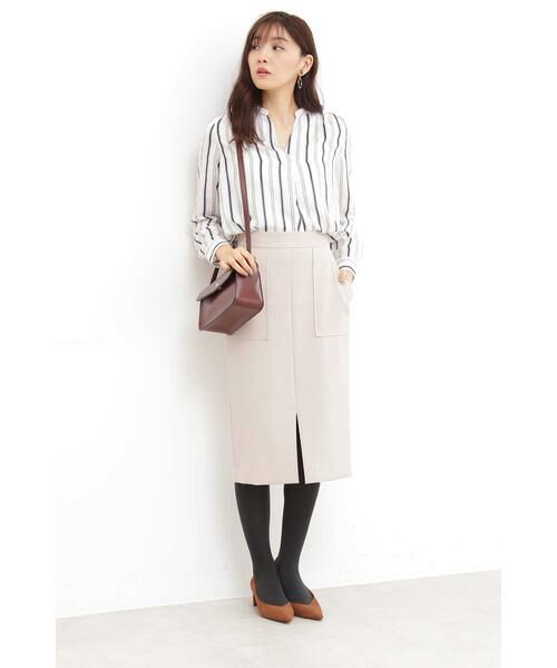 ＊＊N.Natural Beauty Basic / エヌ ナチュラルビューティーベーシック スカート | フロントスリットスカート | 詳細13