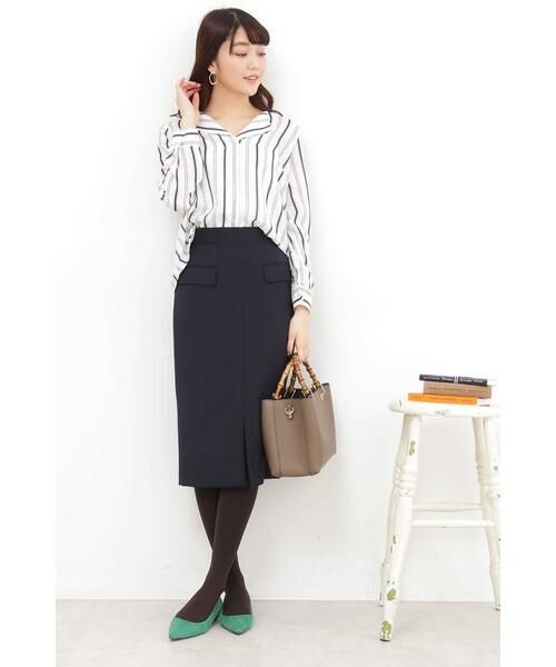 ＊＊N.Natural Beauty Basic / エヌ ナチュラルビューティーベーシック スカート | フラップポケットスカート | 詳細2