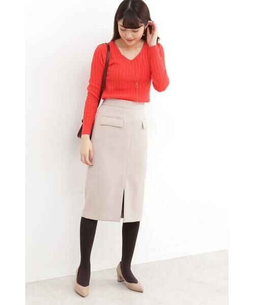 ＊＊N.Natural Beauty Basic / エヌ ナチュラルビューティーベーシック スカート | フラップポケットスカート | 詳細7