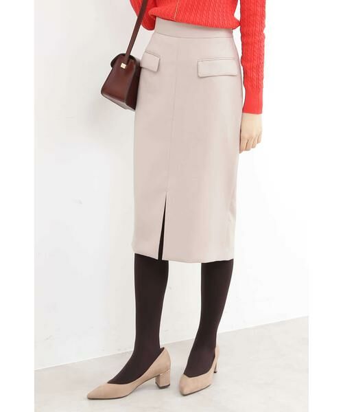 ＊＊N.Natural Beauty Basic / エヌ ナチュラルビューティーベーシック スカート | フラップポケットスカート（ベージュ）