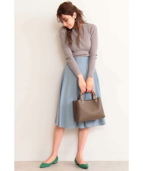 ＊＊N.Natural Beauty Basic / エヌ ナチュラルビューティーベーシック スカート | フレアミモレスカート | 詳細2