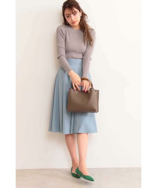 ＊＊N.Natural Beauty Basic / エヌ ナチュラルビューティーベーシック スカート | フレアミモレスカート | 詳細3