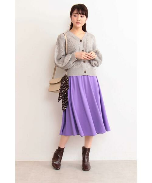 ＊＊N.Natural Beauty Basic / エヌ ナチュラルビューティーベーシック スカート | フレアミモレスカート | 詳細12